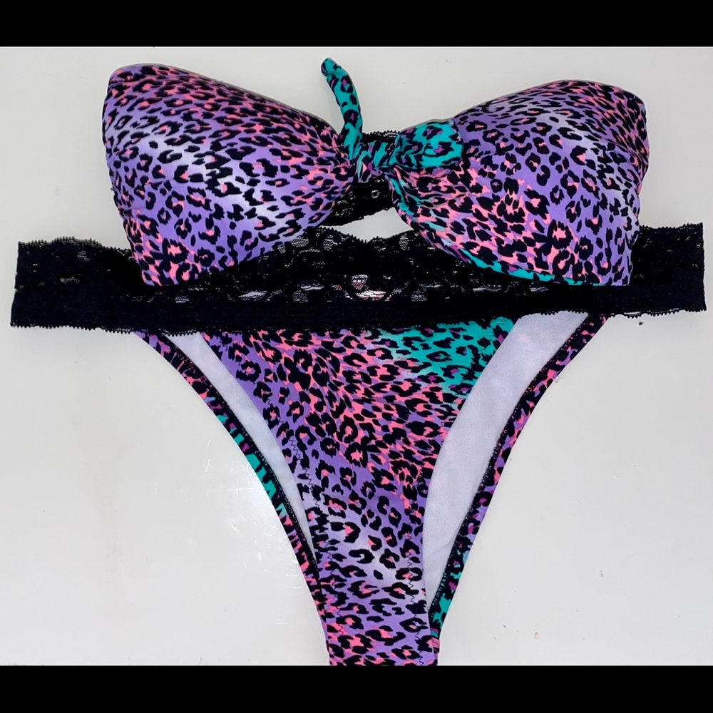 Sexy  Lace cheetah print swim pacsun